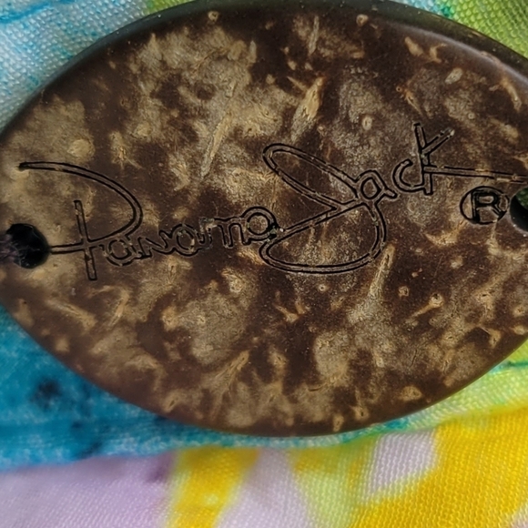 Panama jack women's floral bucket hat one size 100% cotton pre-owned - Picture 3 of 8